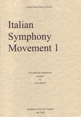ITALIAN SYMPHONY MVT 1 STRING QUARTET cover